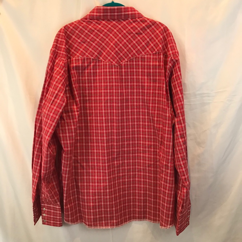 🇺🇸ALS🇺🇸 NWT XL Red Wrangler Western Shirt - Picture 5 of 12